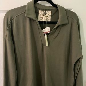 Brand new Olive green Cupid knit top